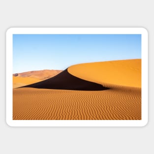 Orange sand dunes. Sticker